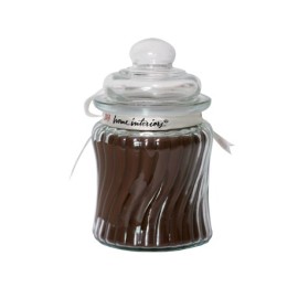 Vela en Tarro con Relieve -Aroma a Chocolate