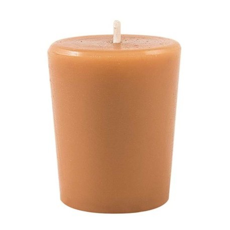 Vela Votiva Lisa Beige -Aroma a Vainilla y Canela